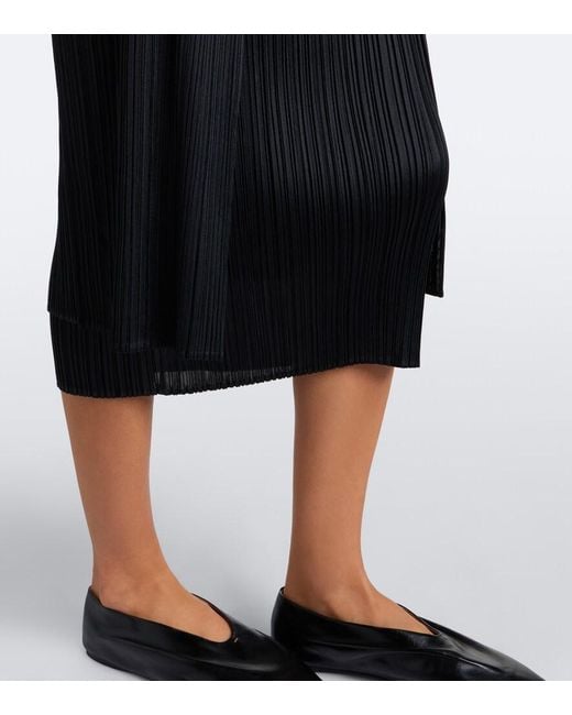 Pleats Please Issey Miyake Black Basics Pleated Cardigan