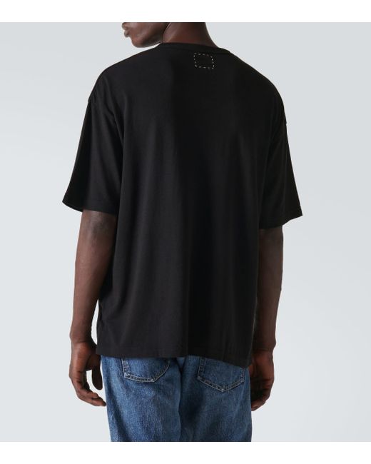 Visvim Black Jumbo Cotton And Silk T-shirt for men