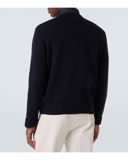 Dunhill Pullover Aus Baumwolle in Blue für Herren