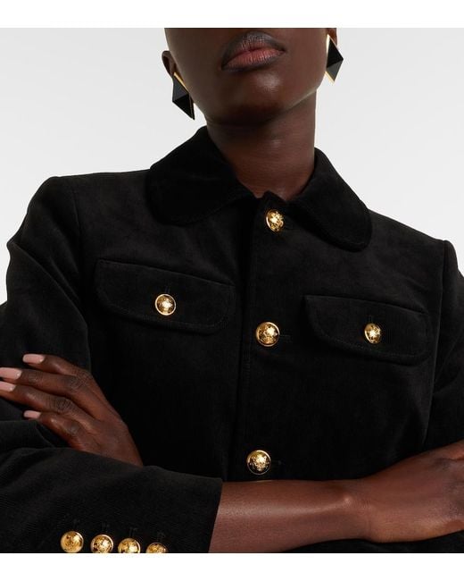 Nili Lotan Black Chamonix Cropped Cotton-Blend Jacket