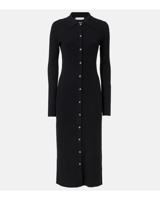 Proenza Schouler Black Label Phillips Cotton-Blend Midi Dress