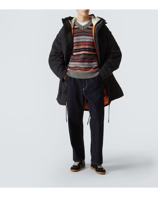 Junya Watanabe Blue X C.P. Company 3L Goggles Parka for men