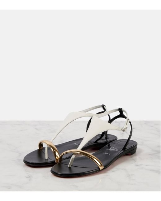 Christian Louboutin Black Athinita Leather Sandal