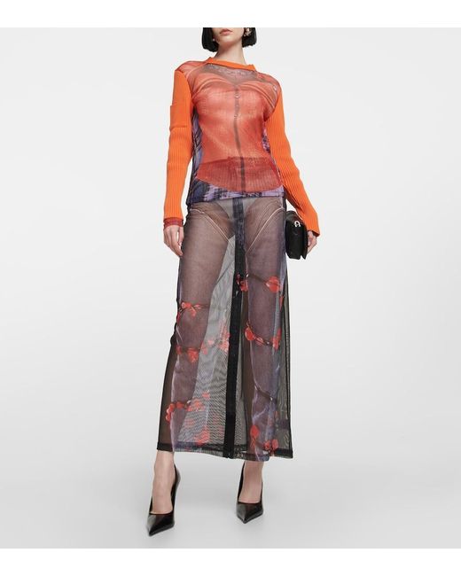 Y. Project Pink X Jean Paul Gaultier Trompe L'Oeil Top