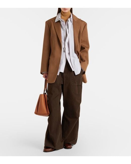 Tod's Brown T Timeless Croc-Effect Leather Loafers