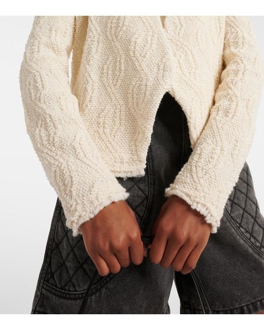 Isabel Marant Natural Loyana Wool-Blend Jacket