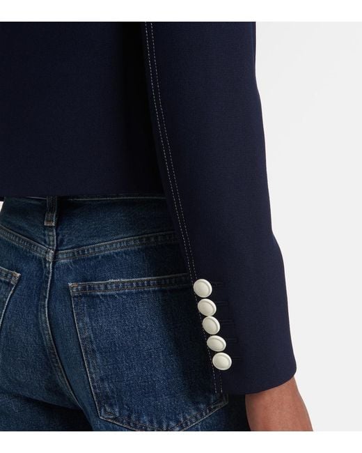 Veronica Beard Blue Constantine Cropped Jacket