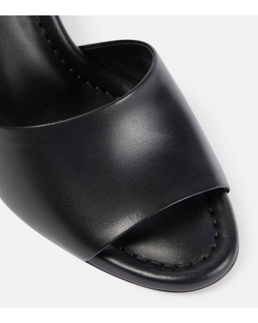 Christian Louboutin Black Jane Leather Mules