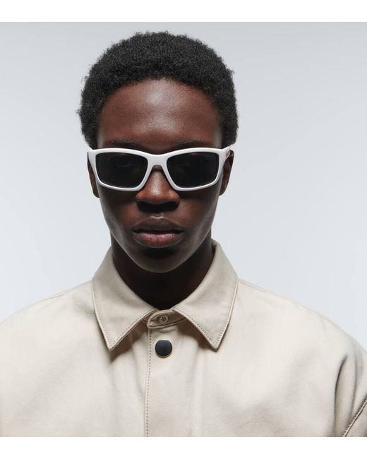 Prada Linea Rossa Eckige Sonnenbrille in Metallic für Herren