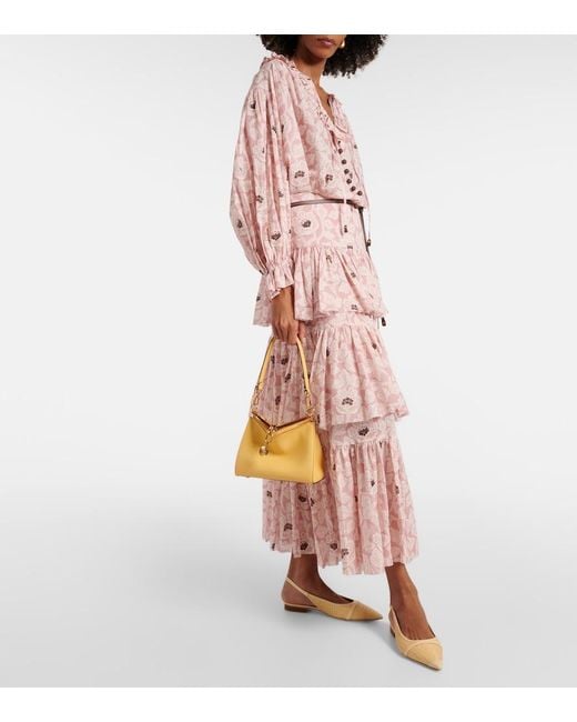 Malone Souliers Natural Jama Raffia Slingback Ballet Flats