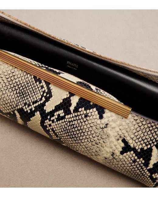 Khaite Metallic Donna Leather Clutch