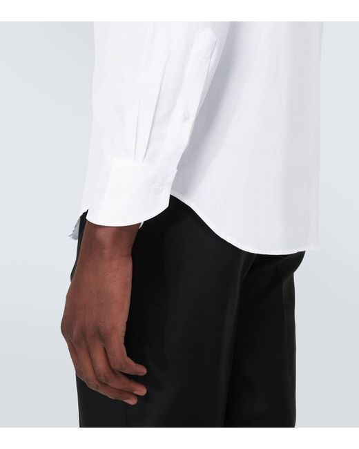 Camisa de algodon Canali de hombre de color White