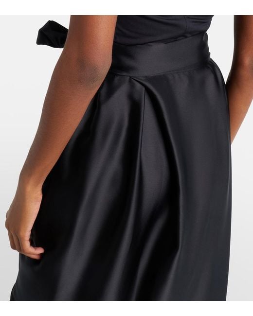 Vivienne Westwood Black Kendall Bow-Detail Maxi Skirt