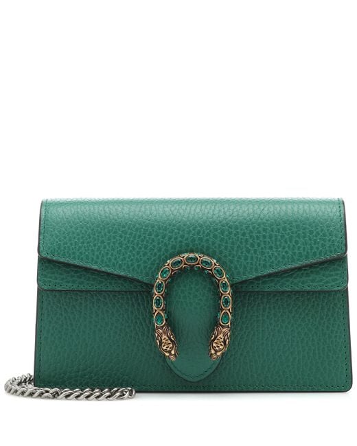 gucci green leather dionysus bag