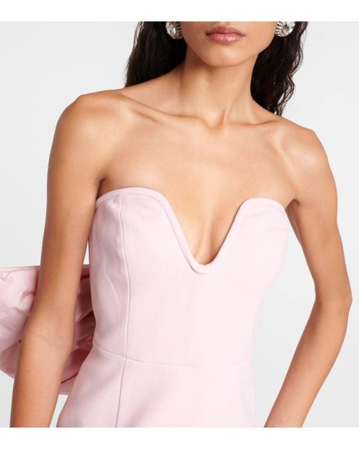 Rebecca Vallance Pink Bridal Annabelle Strapless Midi Dress