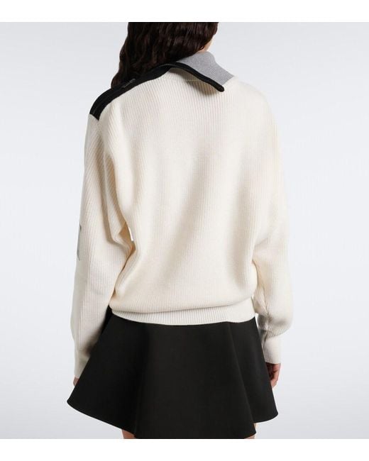 Pullover Double L di Loewe in White