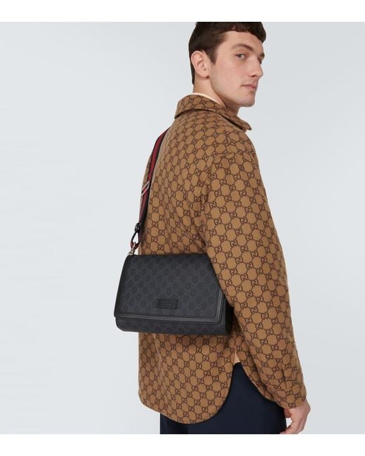 Gucci Umhängetasche Mit Gg in Black für Herren