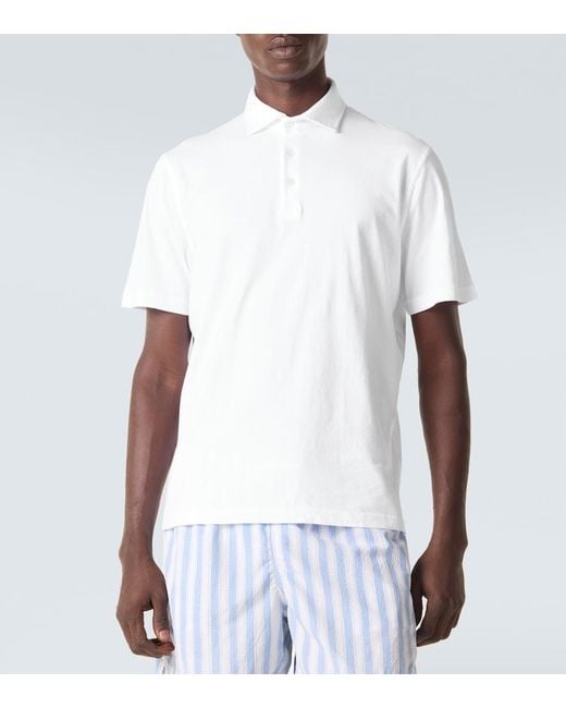 Polo Zero De Jersey De Algodon Fedeli de hombre de color White