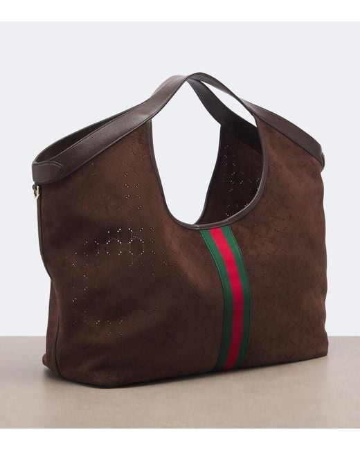 Shopper Giglio Large di Gucci in Brown