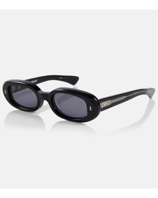 Jacques Marie Mage Brown Besset Oval Sunglasses