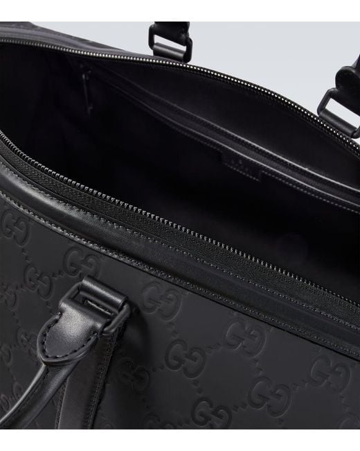 Gucci Weekender Edge Gg Medium Mit Leder in Black für Herren