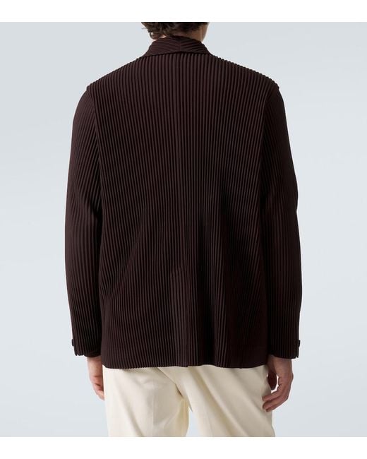 Homme Plissé Issey Miyake Black Tailored Pleats 2 Blazer for men