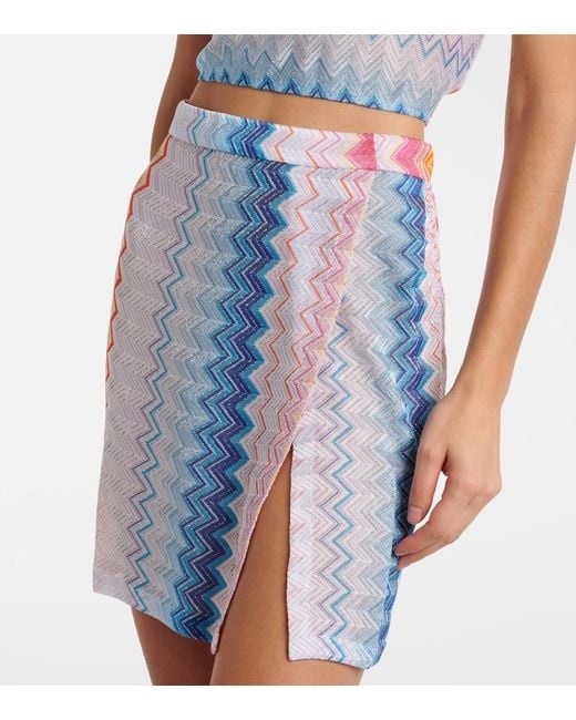 Missoni Blue Zigzag Beach Cover-Up