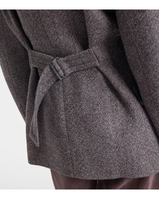 Magda Butrym Gray Wool-Blend Blazer