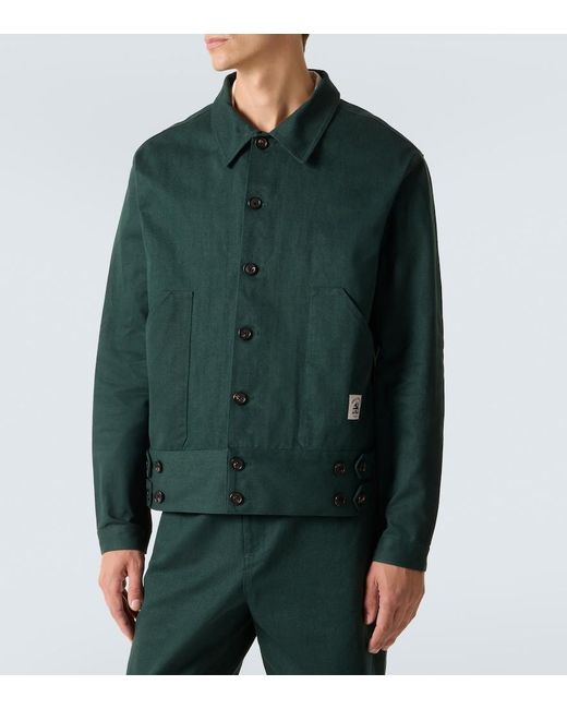 Bode Green Knolly Brook Cotton Twill Jacket for men
