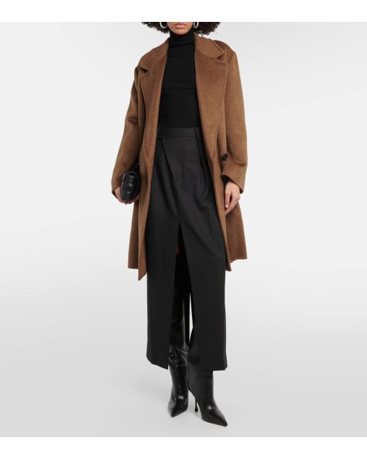Dorothee Schumacher Brown Urban Attraction Wool-blend Coat
