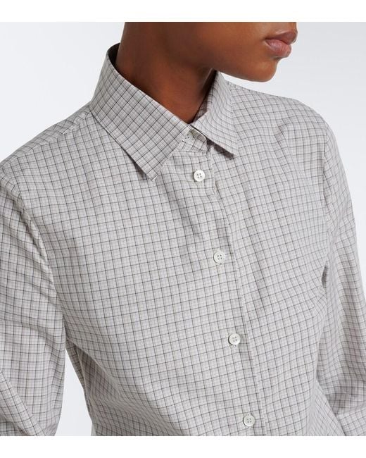 Maison Margiela Gray Checked Cotton Shirt
