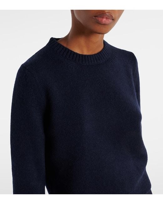 Khaite Blue Leta Cashmere Sweater