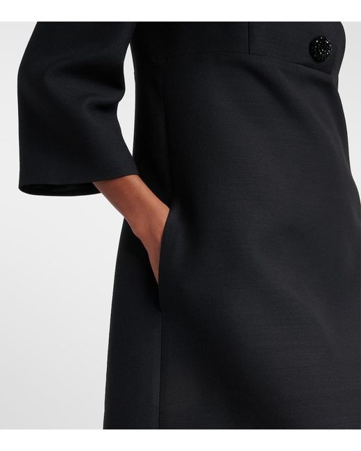 Valentino Black Crepe Couture Minidress