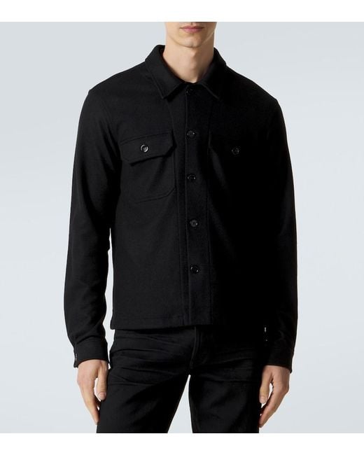Tom Ford Black Cashmere Overshirt for men