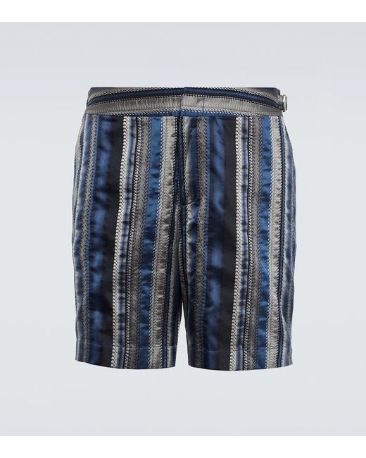 Orlebar Brown Blue Bulldog Swim Shorts for men