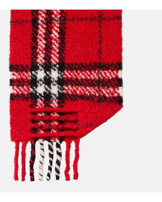 Sciarpa Check di Burberry in Red