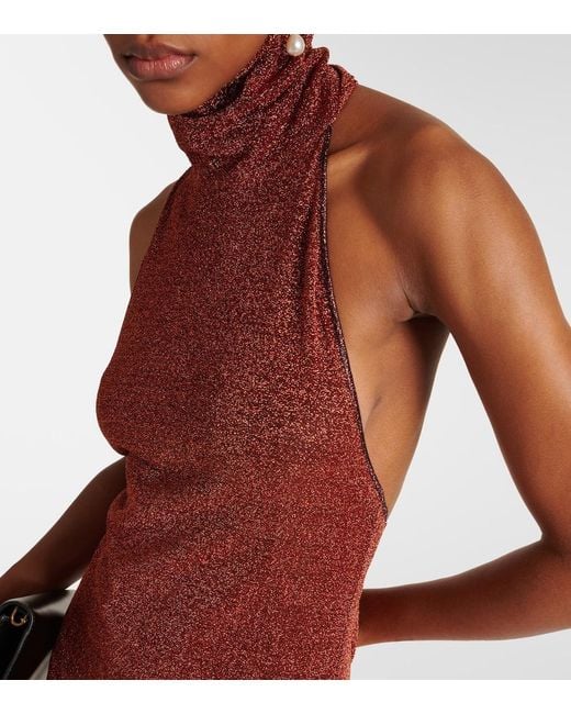 Oseree Purple Lumiere Maxi Dress