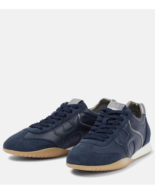 Hogan Blue Low-top Sneakers Olympia Calfskin