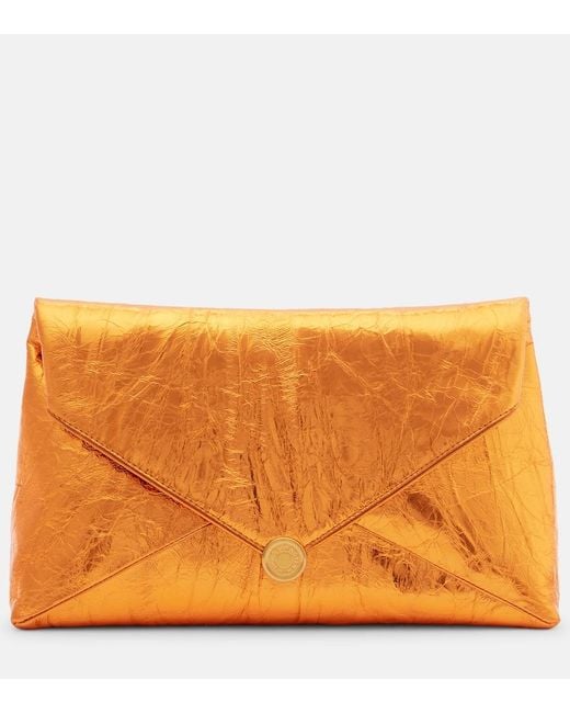 Clutch Envelope Medium di Dries Van Noten in Orange