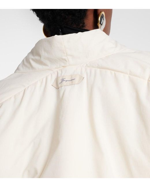 Jacquemus White Chale Bomber Jacket