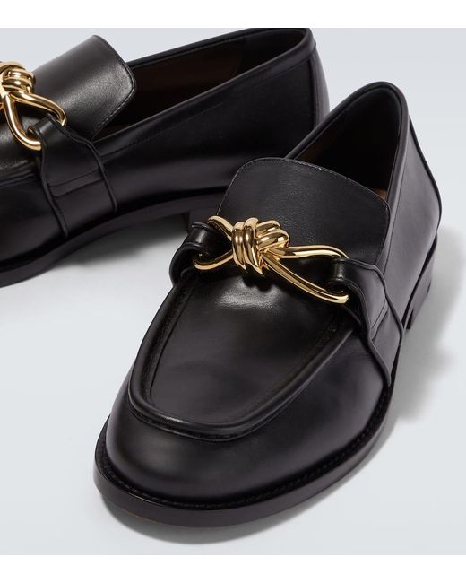 Bottega Veneta Loafers Astaire Knot Aus Leder in Black für Herren