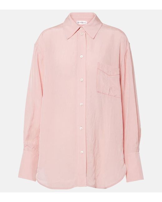 Victoria Beckham Pink Oversized Shirt