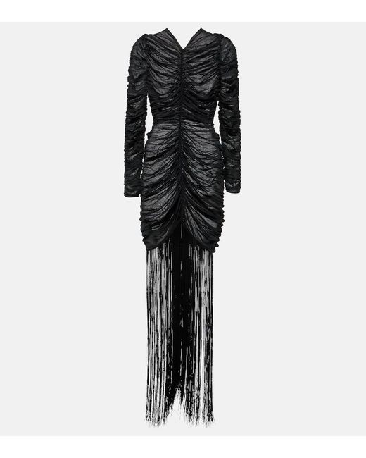 Vestido largo Guisa de mezcla de seda Khaite de color Black