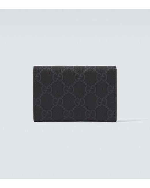 Gucci Black Gg Canvas Wallet for men