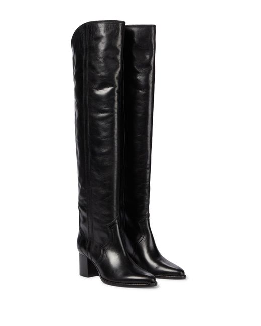 Isabel Marant Black Remine Over-the-knee Leather Boots