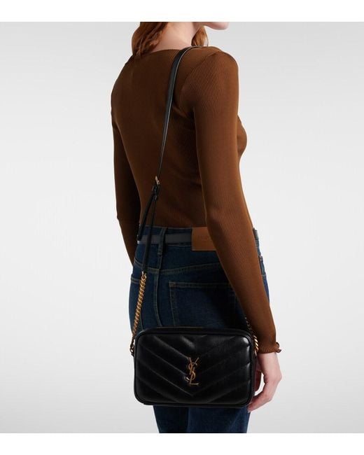 Saint Laurent Black Loulou Quilted Leather Camera Bag