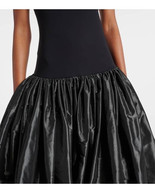 Coperni Black Taffeta Bustier Gown