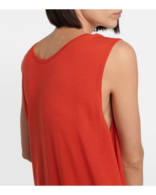 The Row Red Maxikleid Gianna Aus Kaschmir