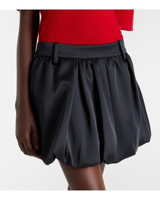 Dorothee Schumacher Blue Shiny Statement Duchesse Miniskirt