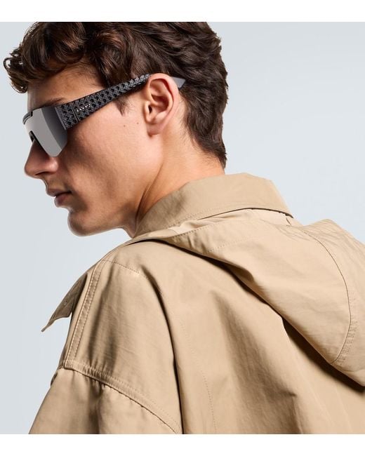 Dior Blue Dior3D M2U Shield Sunglasses for men